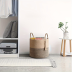 Aufbewahrungskorb Baumwollseil – Boho-Stil mit Griffen - Zorenza