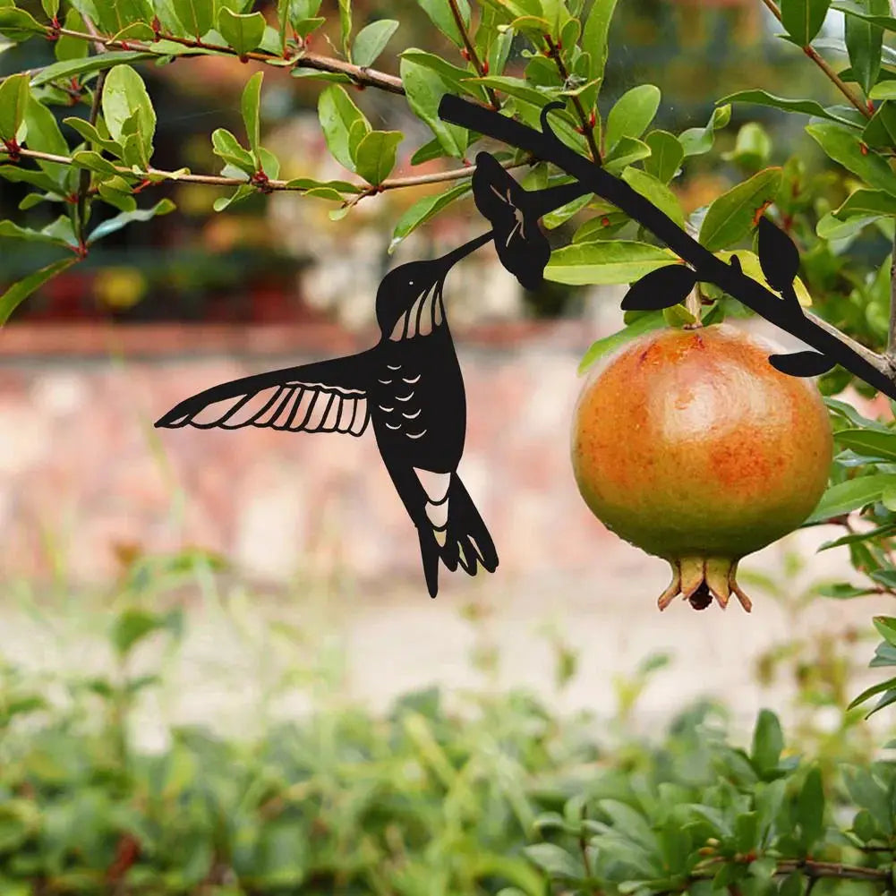 Metall-Vogel-Silhouette – Wand- und Gartendekoration Zorenza