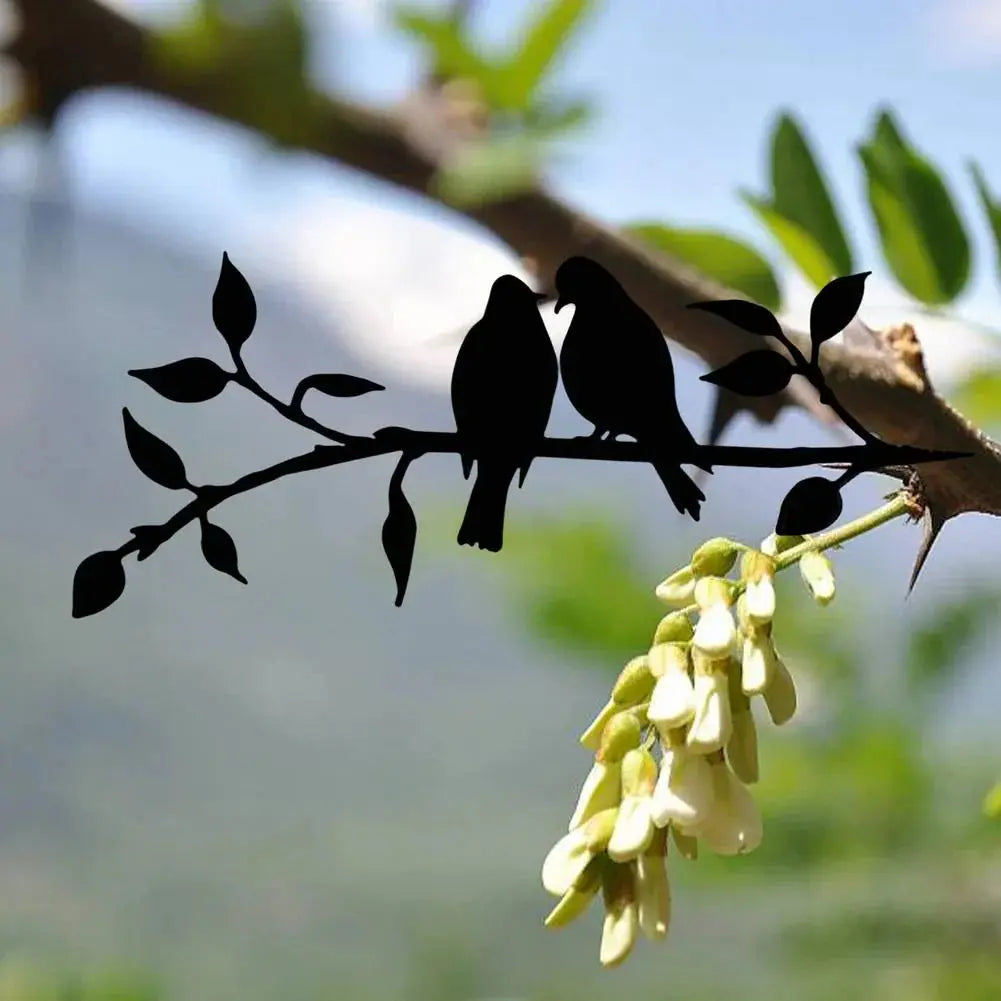 Metall-Vogel-Silhouette – Wand- und Gartendekoration Zorenza