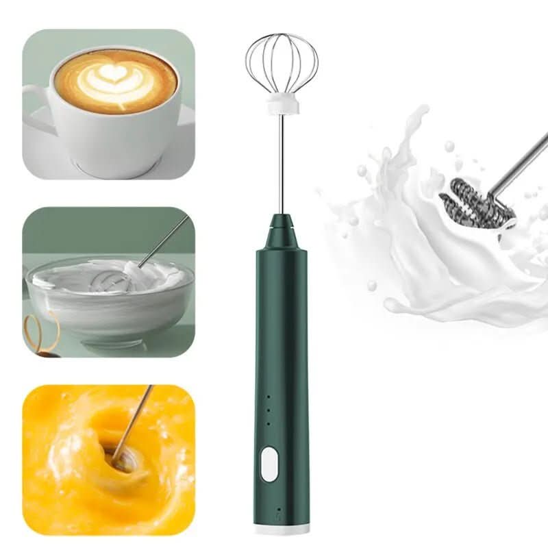 USB-Aufladbarer Mini-Handmixer mit 3 Geschwindigkeitsstufen Zorenza