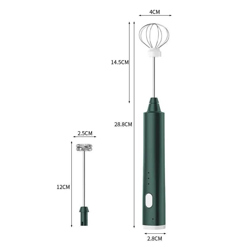 USB-Aufladbarer Mini-Handmixer mit 3 Geschwindigkeitsstufen Zorenza
