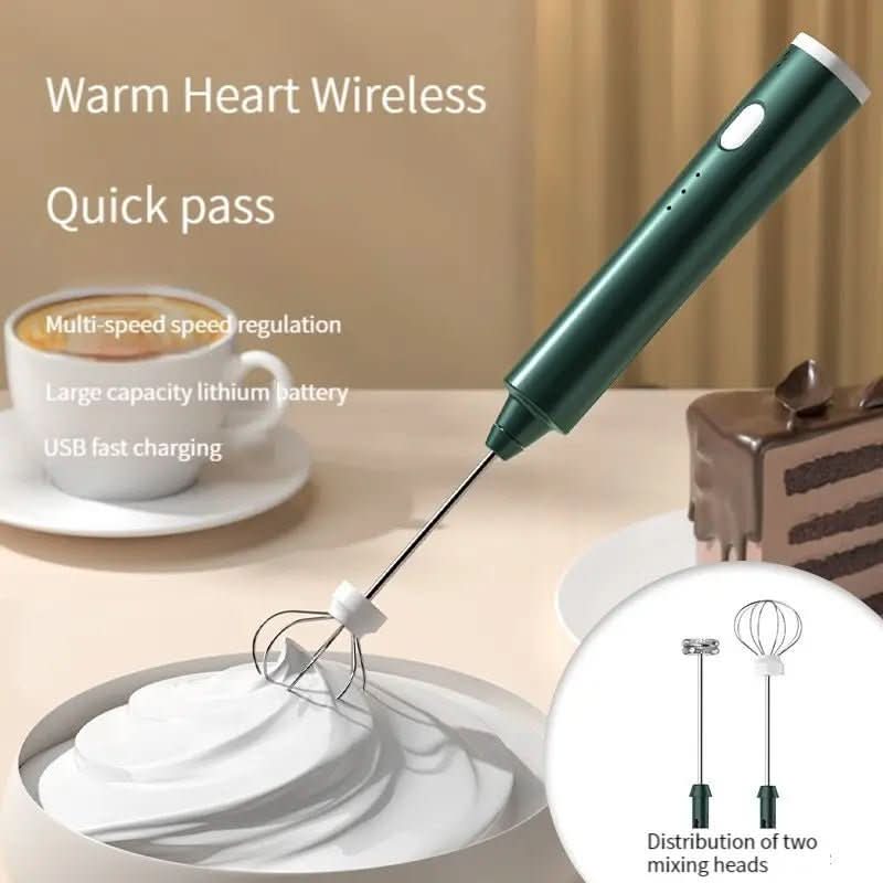 USB-Aufladbarer Mini-Handmixer mit 3 Geschwindigkeitsstufen Zorenza
