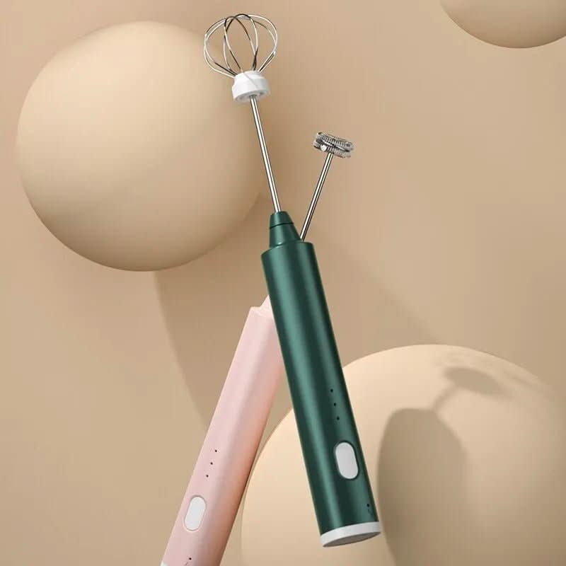 USB-Aufladbarer Mini-Handmixer mit 3 Geschwindigkeitsstufen Zorenza
