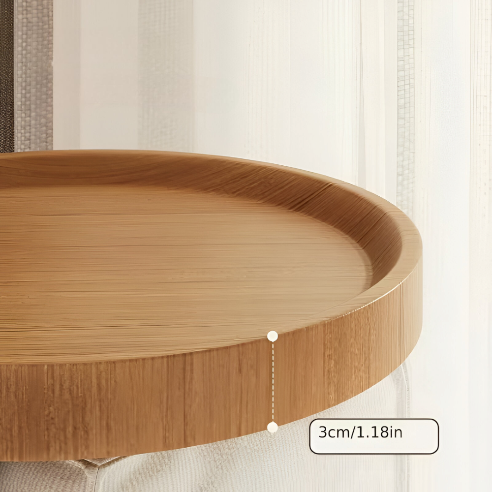 Clip-On Sofatisch rund – Platzsparende Ablage für Snacks Zorenza