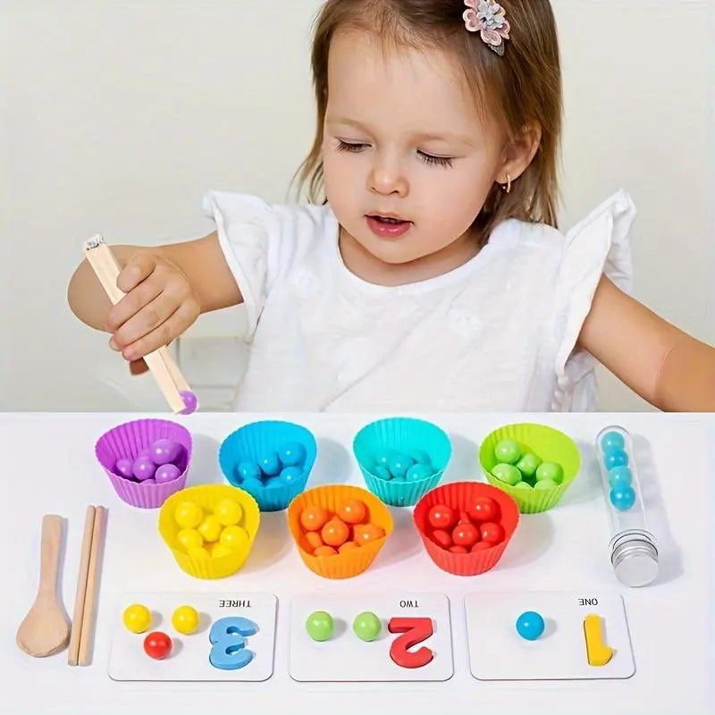 Montessori-Zählperlen-Set für Frühe Rechenfähigkeiten Zorenza