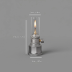 Campinglampe Aluminium mit Gaskartusche – Vintage-Stil -    Zorenza