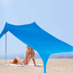 Strandmuschel UV-Schutz aufstellbar mit Spannseilen -    Zorenza