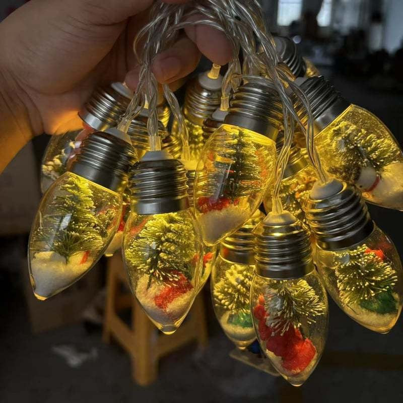 LED-Lichterkette Weihnachtsfiguren – Glühbirnen-Design -    Zorenza