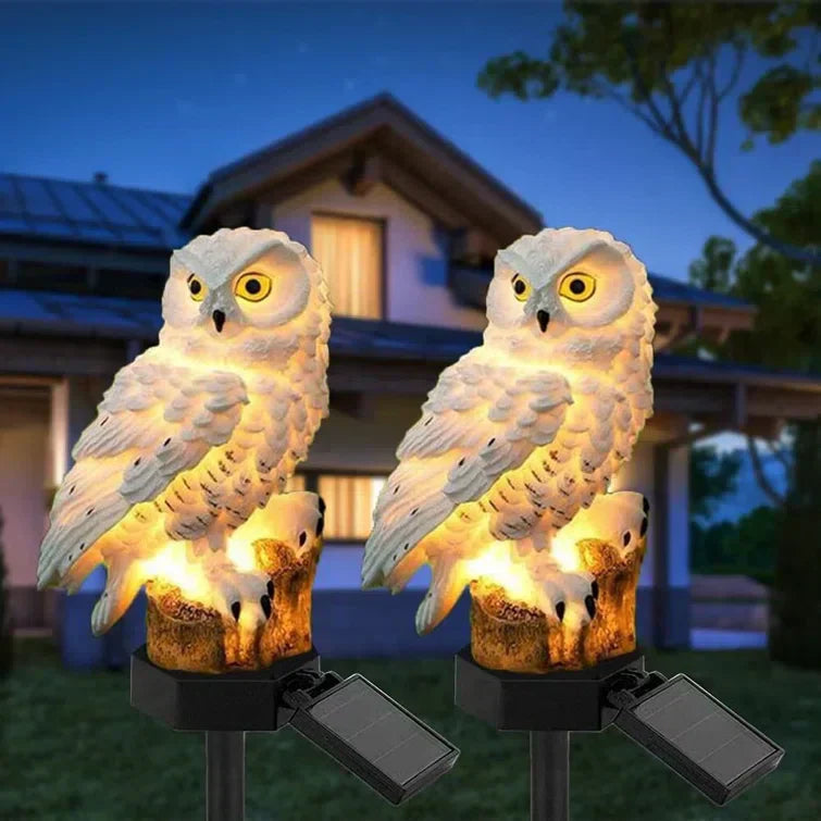 Solarleuchte Eule mit LED-Beleuchtung für Garten und Terrasse -    Zorenza