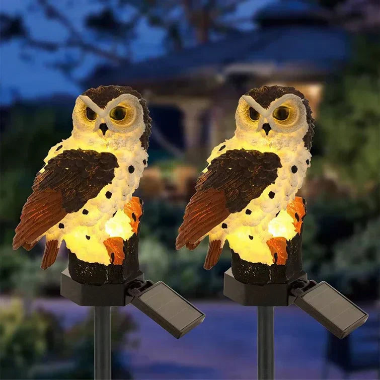 Solarleuchte Eule mit LED-Beleuchtung für Garten und Terrasse -    Zorenza