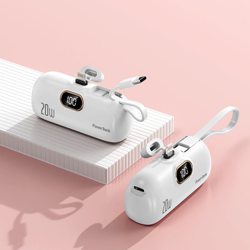 Kompakte Powerbank mit 22,5W Schnellladung und Display -    Zorenza