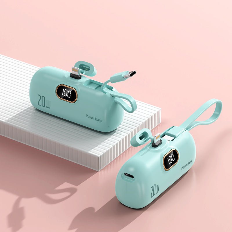 Kompakte Powerbank mit 22,5W Schnellladung und Display -    Zorenza