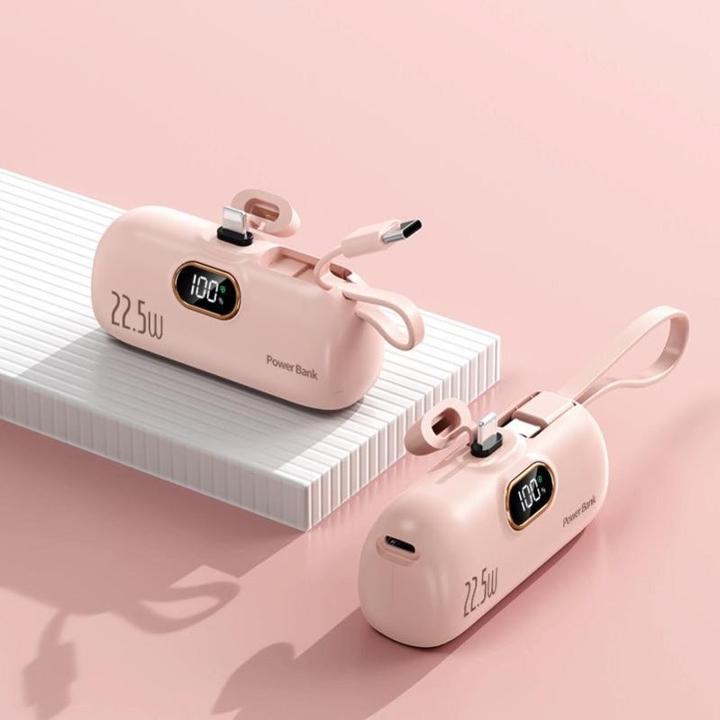Kompakte Powerbank mit 22,5W Schnellladung und Display -    Zorenza