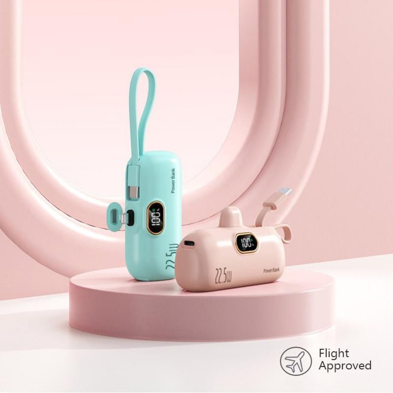 Kompakte Powerbank mit 22,5W Schnellladung und Display -    Zorenza