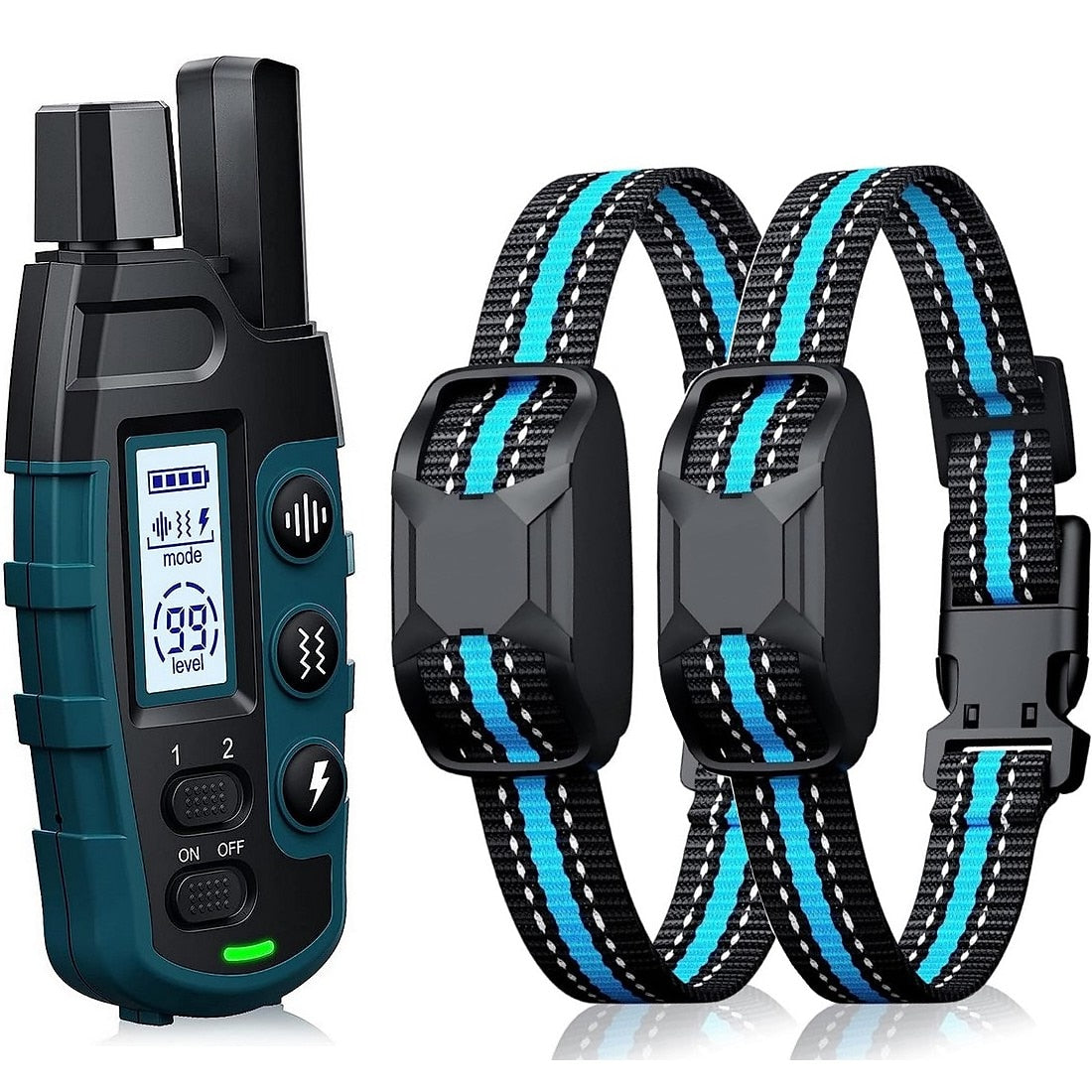 Hundetraining-Halsband mit Fernbedienung, wasserdicht -    Zorenza