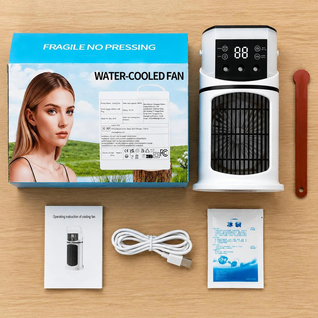 Wasserkühler USB mit 9 Stufen und RGB-Beleuchtung -    Zorenza