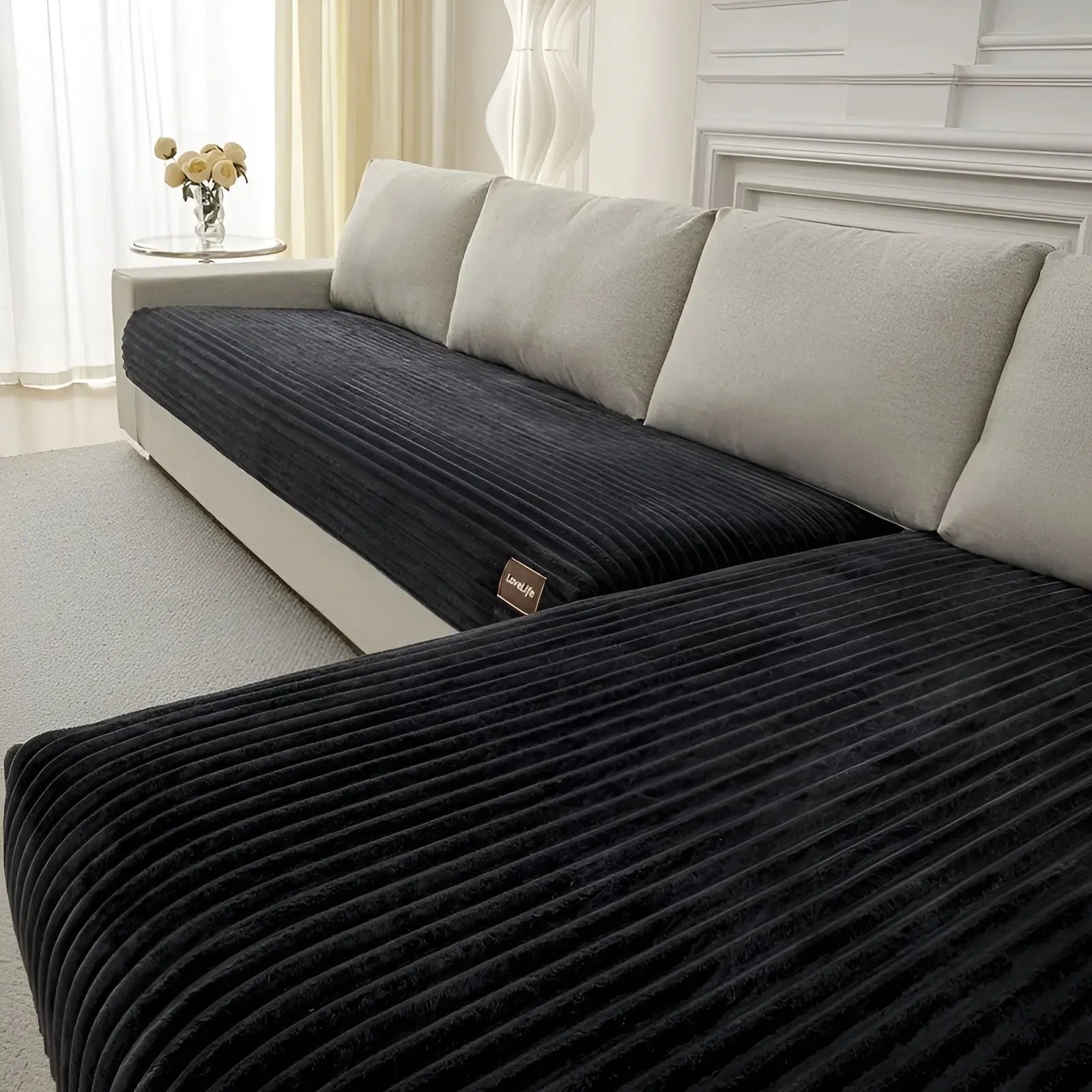 Plüsch-Sofabezug – Rutschfest & Waschbar Zorenza