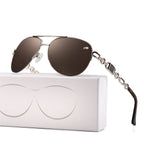 Sonnenbrille mit Kettendetail – Polarisiert mit UV400-Schutz -    Zorenza
