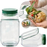 Premium salad container with leak-proof lid - BPA-free