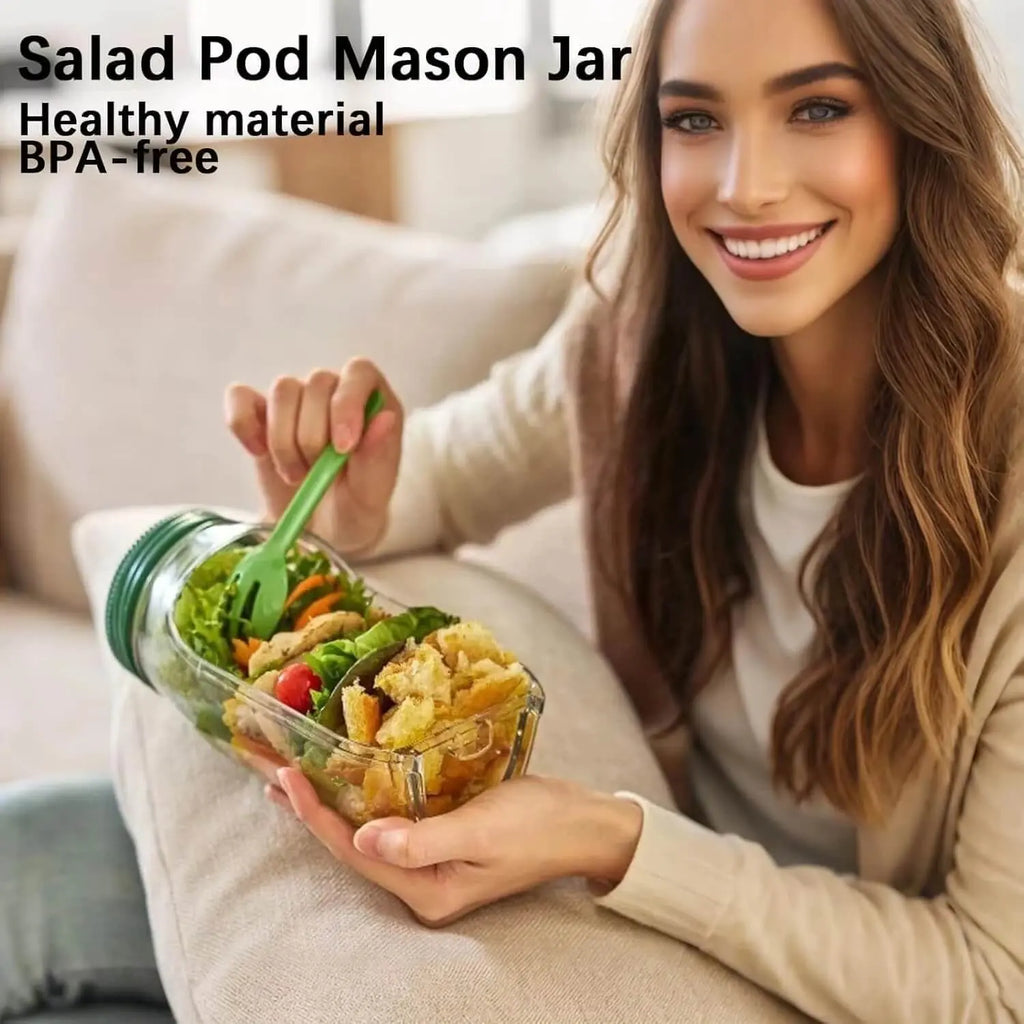 Premium Salatbox mit Leckdichtem Deckel - BPA-frei Zorenza