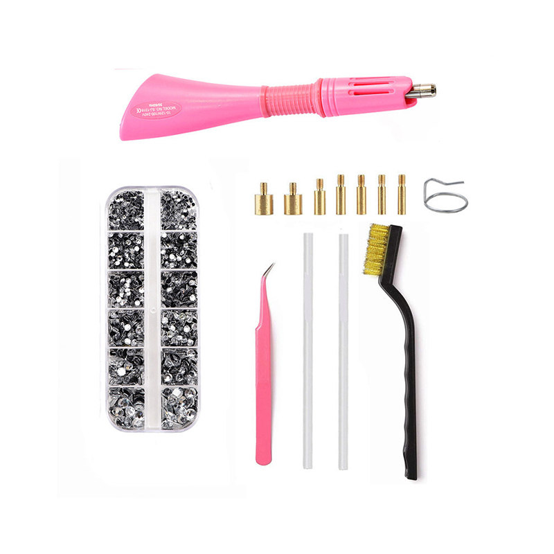 Hotfix-Strass-Set mit 7-in-1 Applikator Zorenza