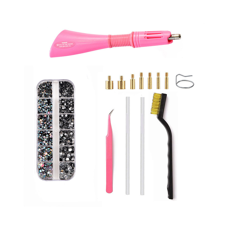 Hotfix-Strass-Set mit 7-in-1 Applikator Zorenza