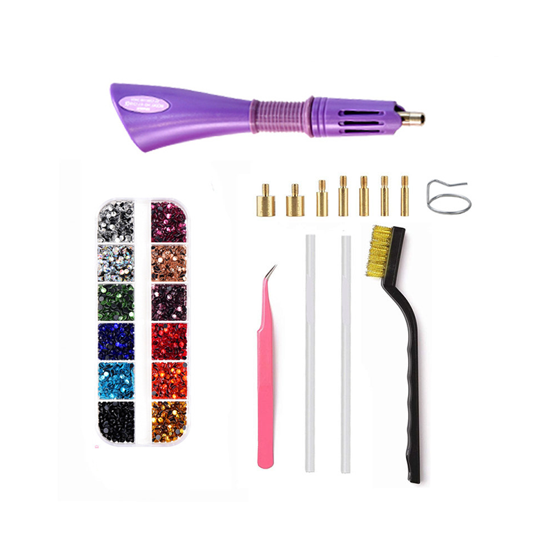 Hotfix-Strass-Set mit 7-in-1 Applikator Zorenza