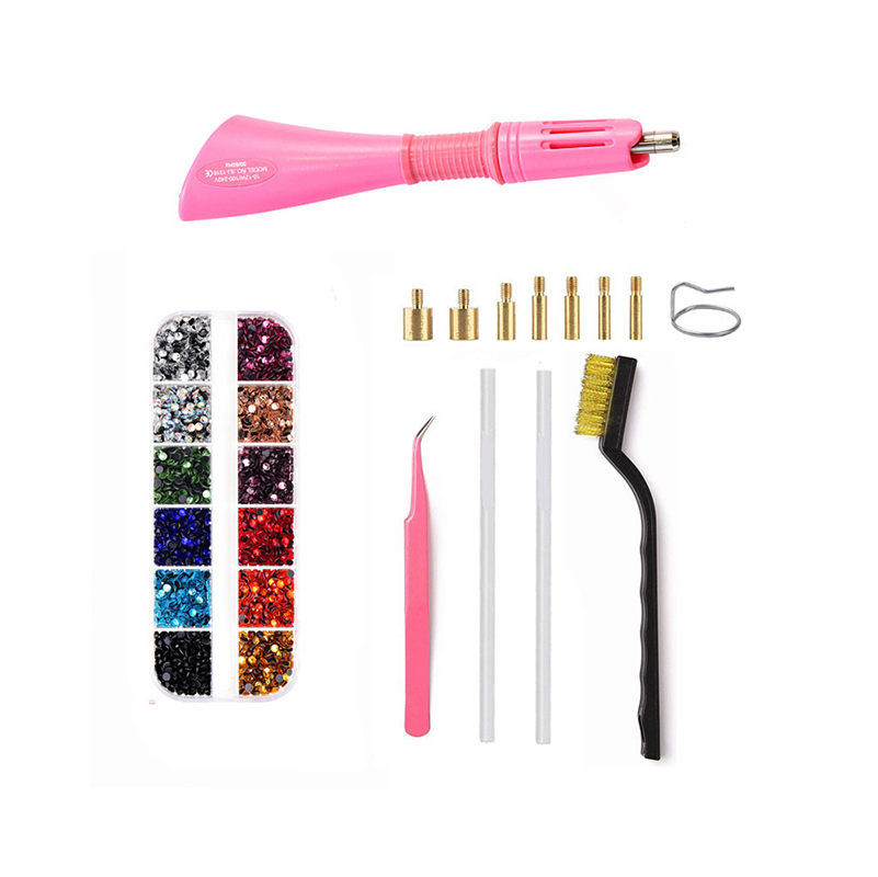 Hotfix-Strass-Set mit 7-in-1 Applikator Zorenza