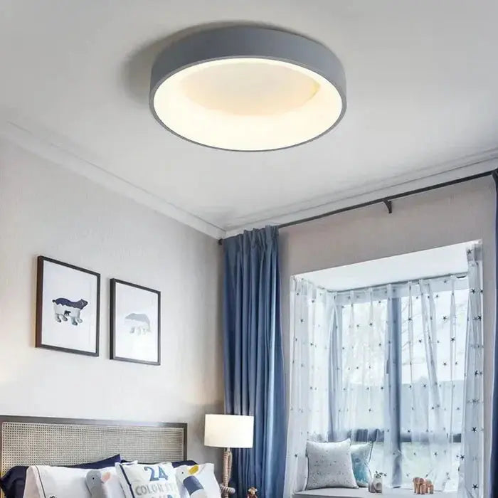 Runde LED-Deckenlampe – Skandinavisches Design, Warmweiß Zorenza