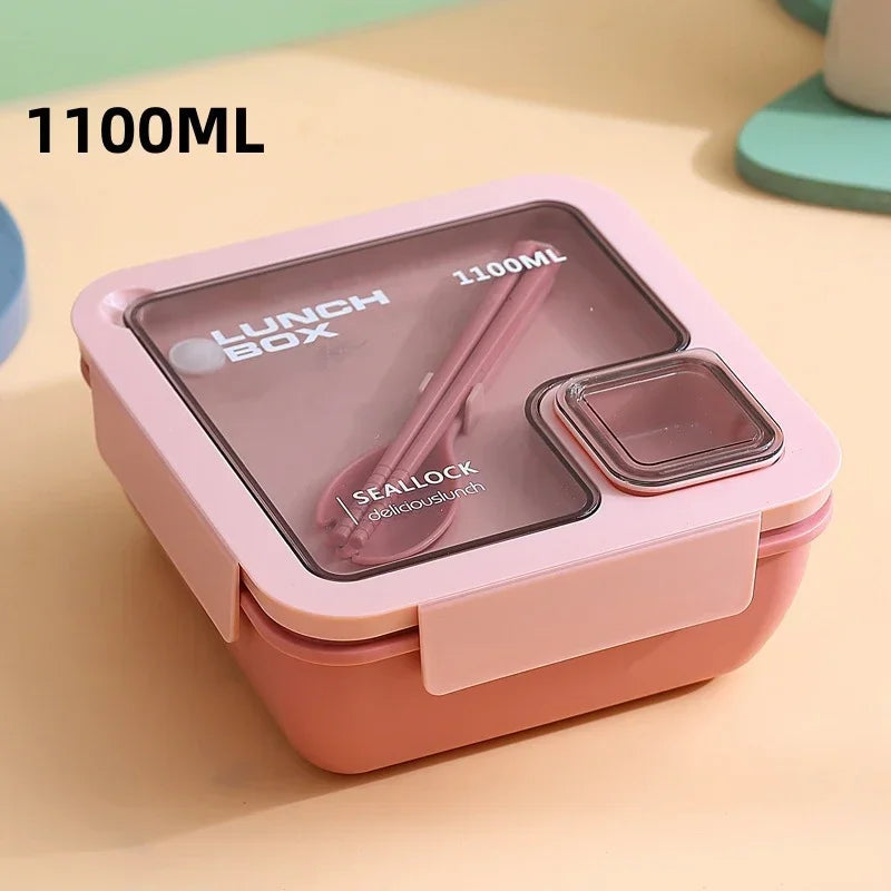 Bento Lunchbox mit Besteck und Silikonmanschette -    Zorenza