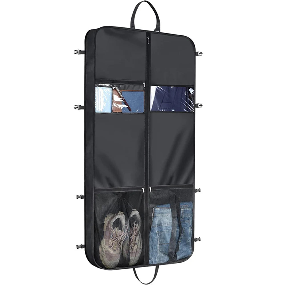 Kleidersack faltbar mit mehreren Taschen für Reisen -    Zorenza