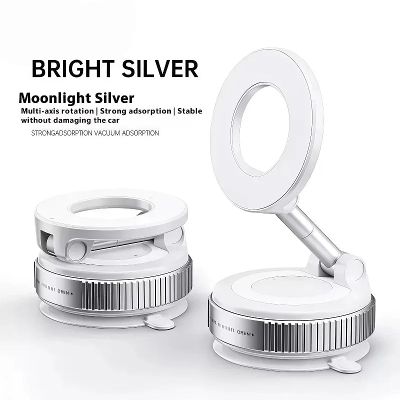 Magnetische Handyhalterung mit Vakuum-Saugnapf – 360° drehbar -    Zorenza