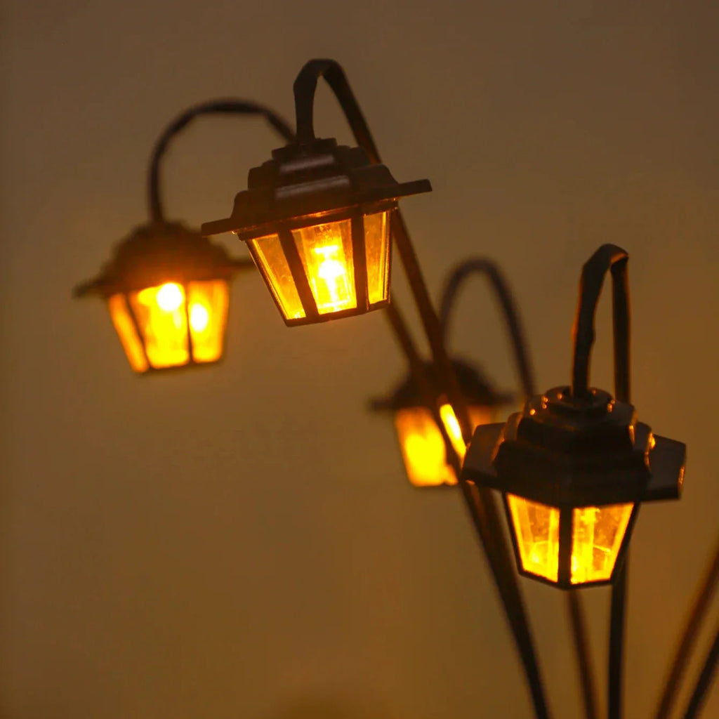 Retro Solar-Gartenlaterne mit 6 LED-Leuchten Zorenza