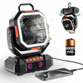 Campingventilator mit 40000mAh Akku und LED-Beleuchtung -    Zorenza