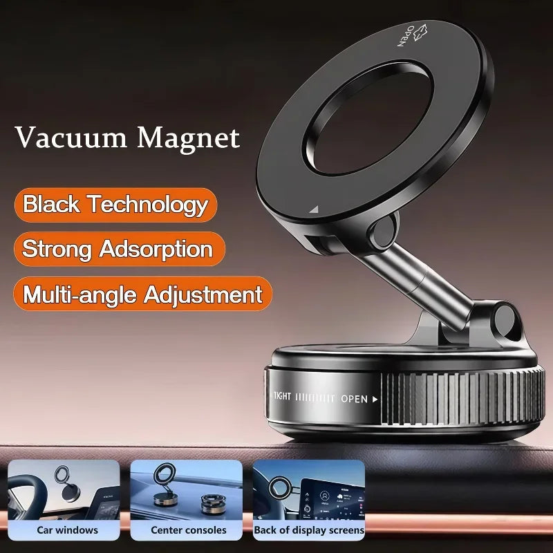 Magnetische Handyhalterung mit Vakuum-Saugnapf – 360° drehbar -    Zorenza