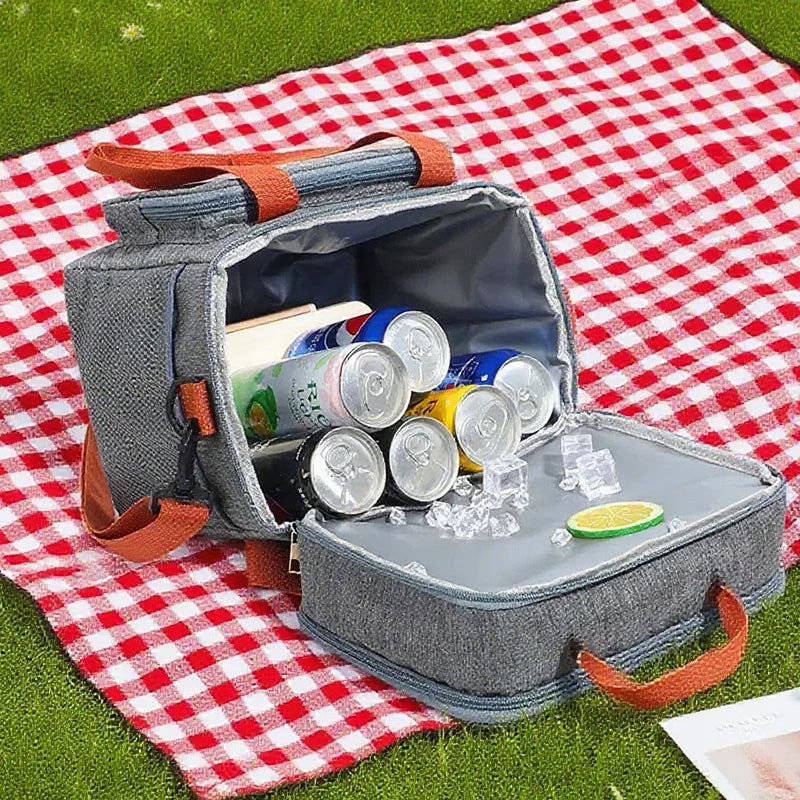 Kühltasche mit zwei Fächern für Picknick und Ausflüge -    Zorenza