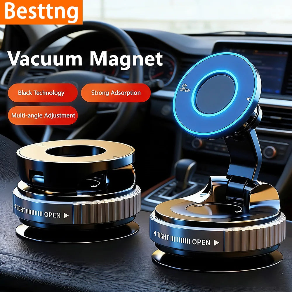 Magnetische Handyhalterung mit Vakuum-Saugnapf – 360° drehbar -    Zorenza