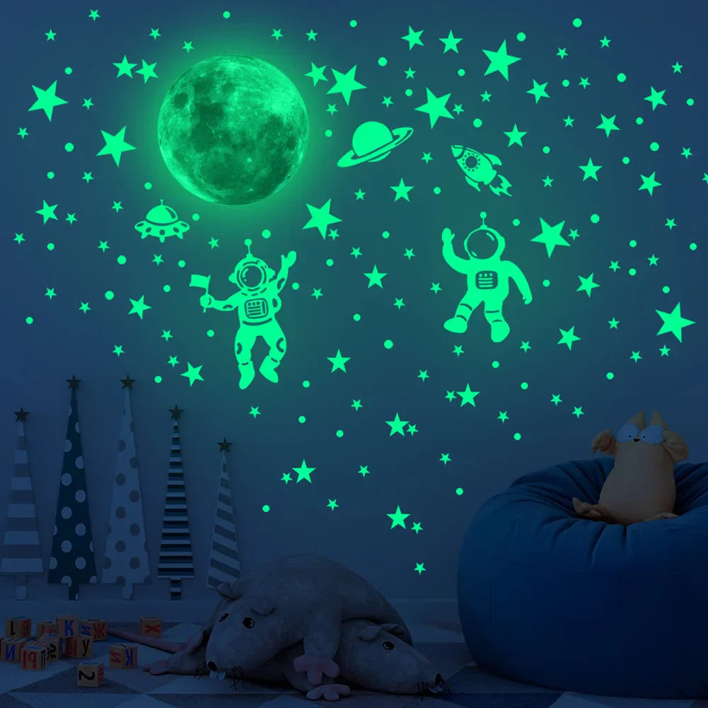 Leuchtende Wandsticker Weltall für Kinderzimmer -    Zorenza