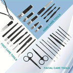 30 stks manicure set draagbare roestvrijstalen nagelknipper trimgereedschap schoonheid pedicure kit vingerverzorging nagelknipper schaar set Zorenza
