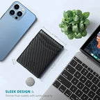 Slim-Wallet mit RFID-Schutz und Geldclip -    Zorenza