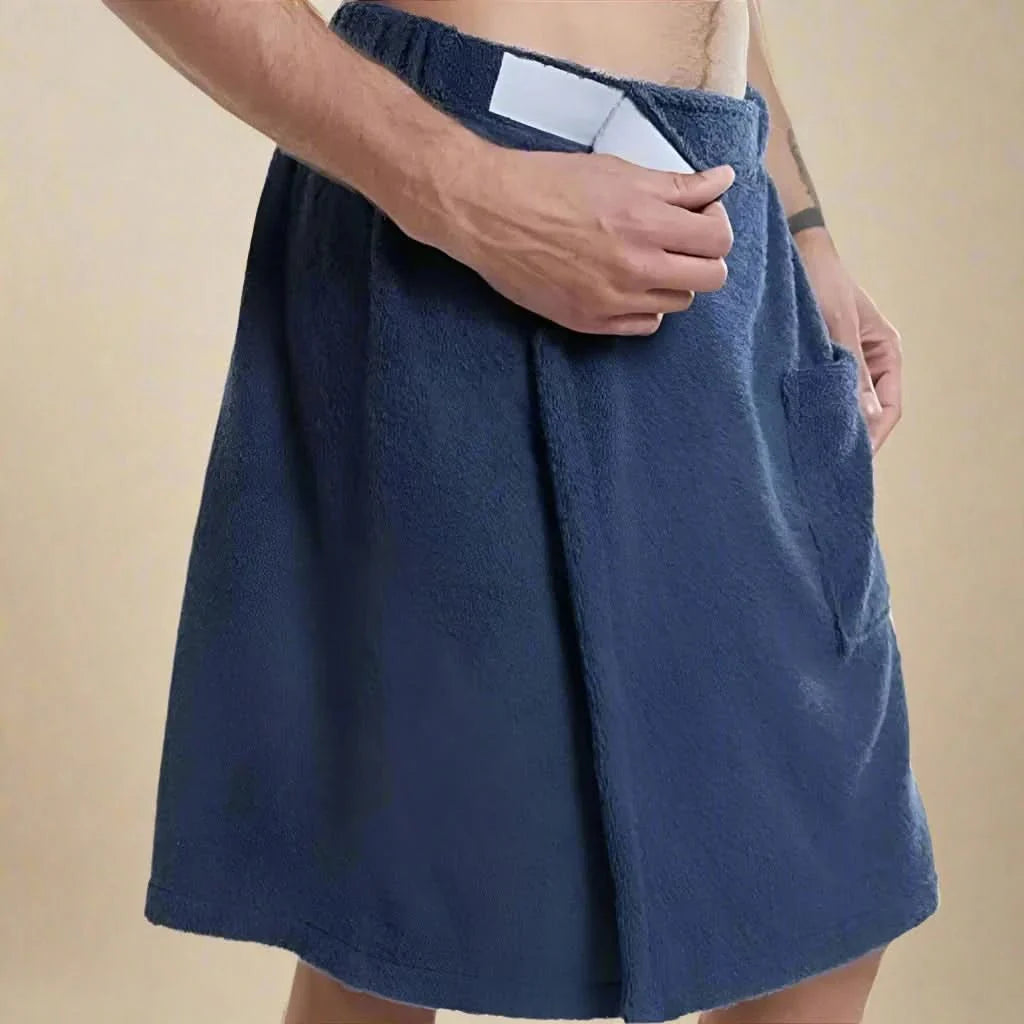 Badehandtuch-Wrap mit Klettverschluss und Tasche -    Zorenza
