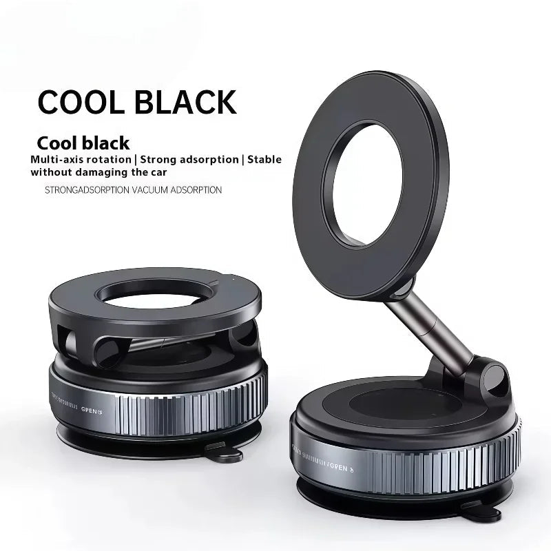 Magnetische Handyhalterung mit Vakuum-Saugnapf – 360° drehbar -    Zorenza