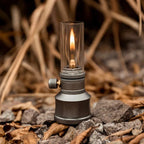 Campinglampe Aluminium mit Gaskartusche – Vintage-Stil -    Zorenza