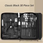 30 stks manicure set draagbare roestvrijstalen nagelknipper trimgereedschap schoonheid pedicure kit vingerverzorging nagelknipper schaar set Zorenza