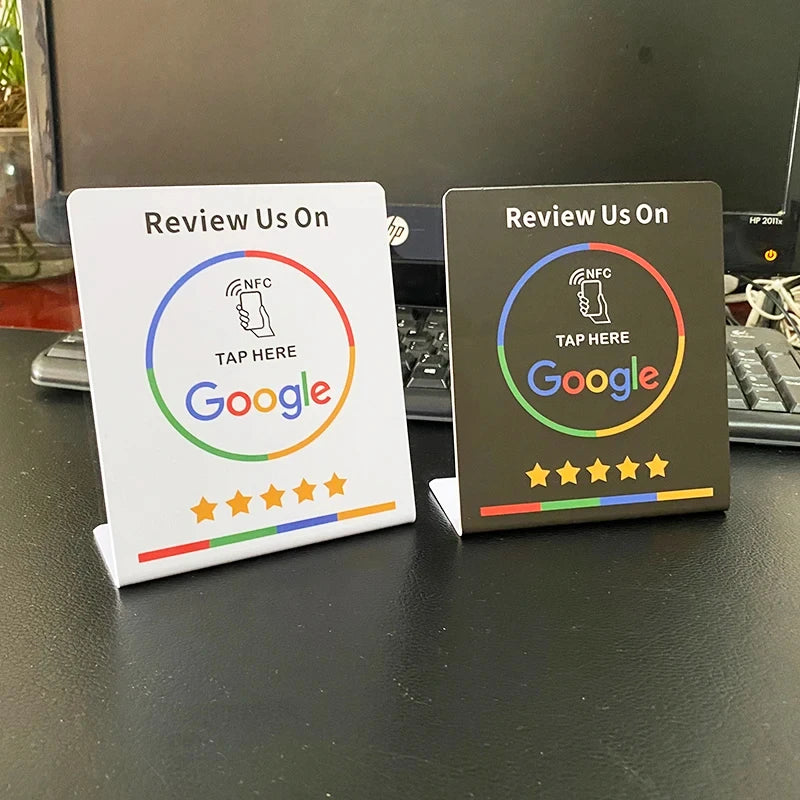 NFC Google Review Aufsteller – Kundenbewertungen sammeln -    Zorenza