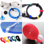 Kabelbinder-Set Klett 5 Meter – Wiederverwendbar, selbstklebend -    Zorenza