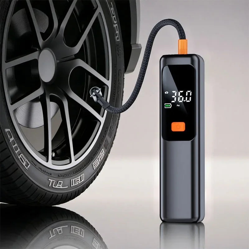 Akku-Kompressor mit LCD-Display für Auto, Fahrrad und Motorrad -    Zorenza