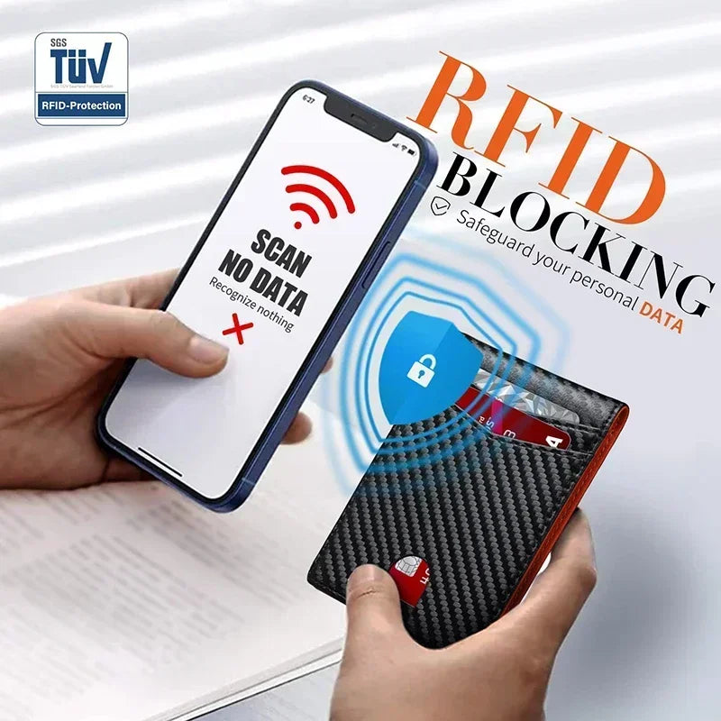 Slim-Wallet mit RFID-Schutz und Geldclip -    Zorenza