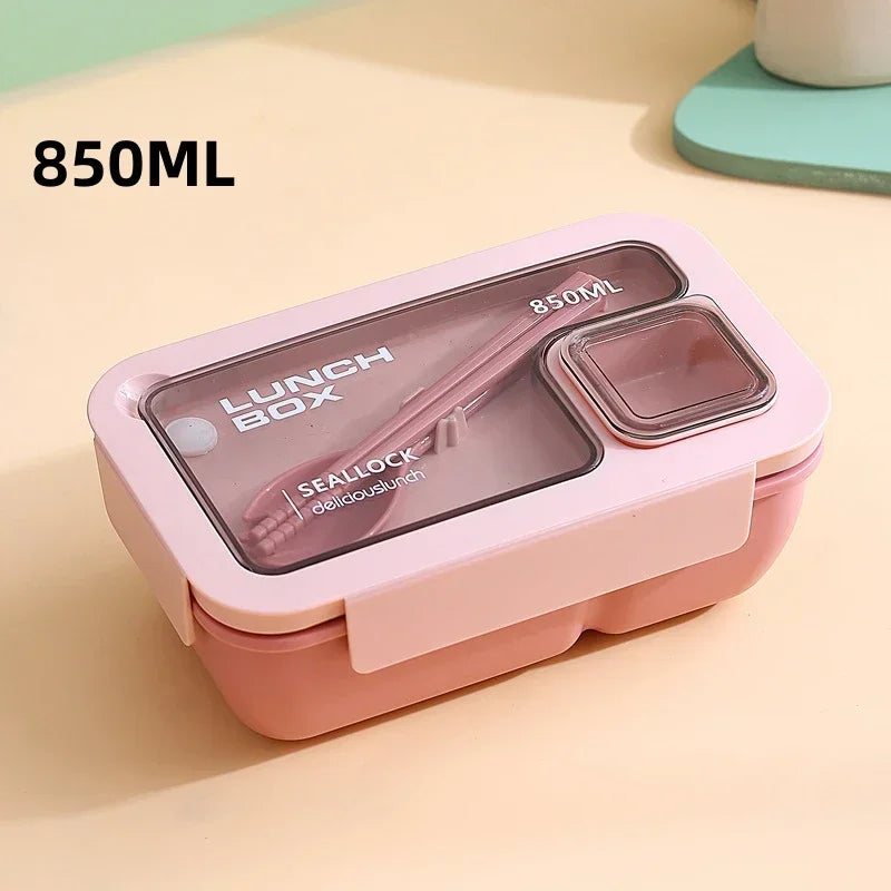 Bento Lunchbox mit Besteck und Silikonmanschette -    Zorenza