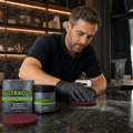 Politurpaste Set mit Polierpad – Metall und Stein -    Zorenza
